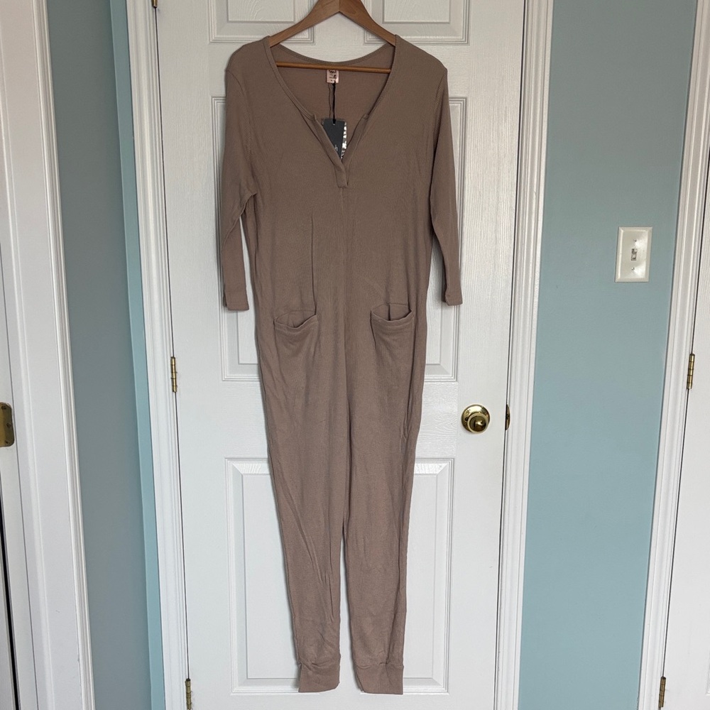 Smash + Tess cozy waffle romper
